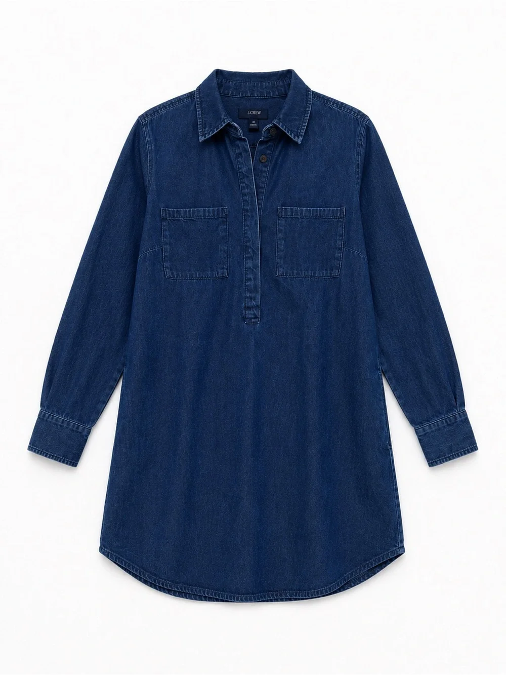 J. Crew Navy Denim Shirt Dress Size 6